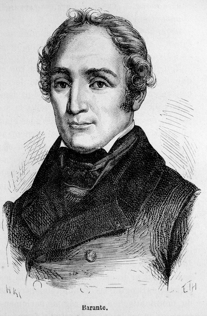 Portret van Prosper Brugiere de Barante, Franse historicus en politicus (1782 - 1866) door Unknown artist