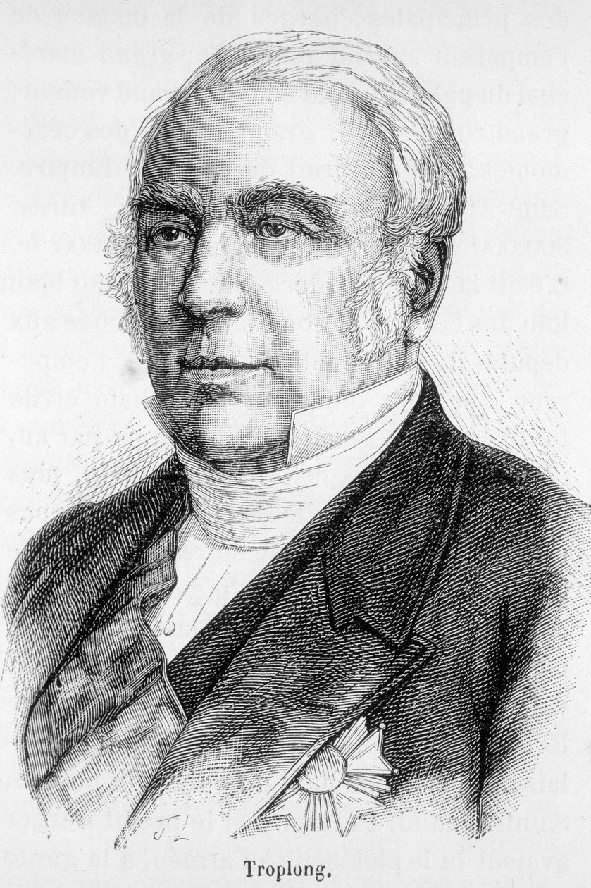 Portret van Raymond Theodore Troplong, voorzitter van de Senaat tijdens het Tweede Keizerrijk (1852-1869) door Unknown artist
