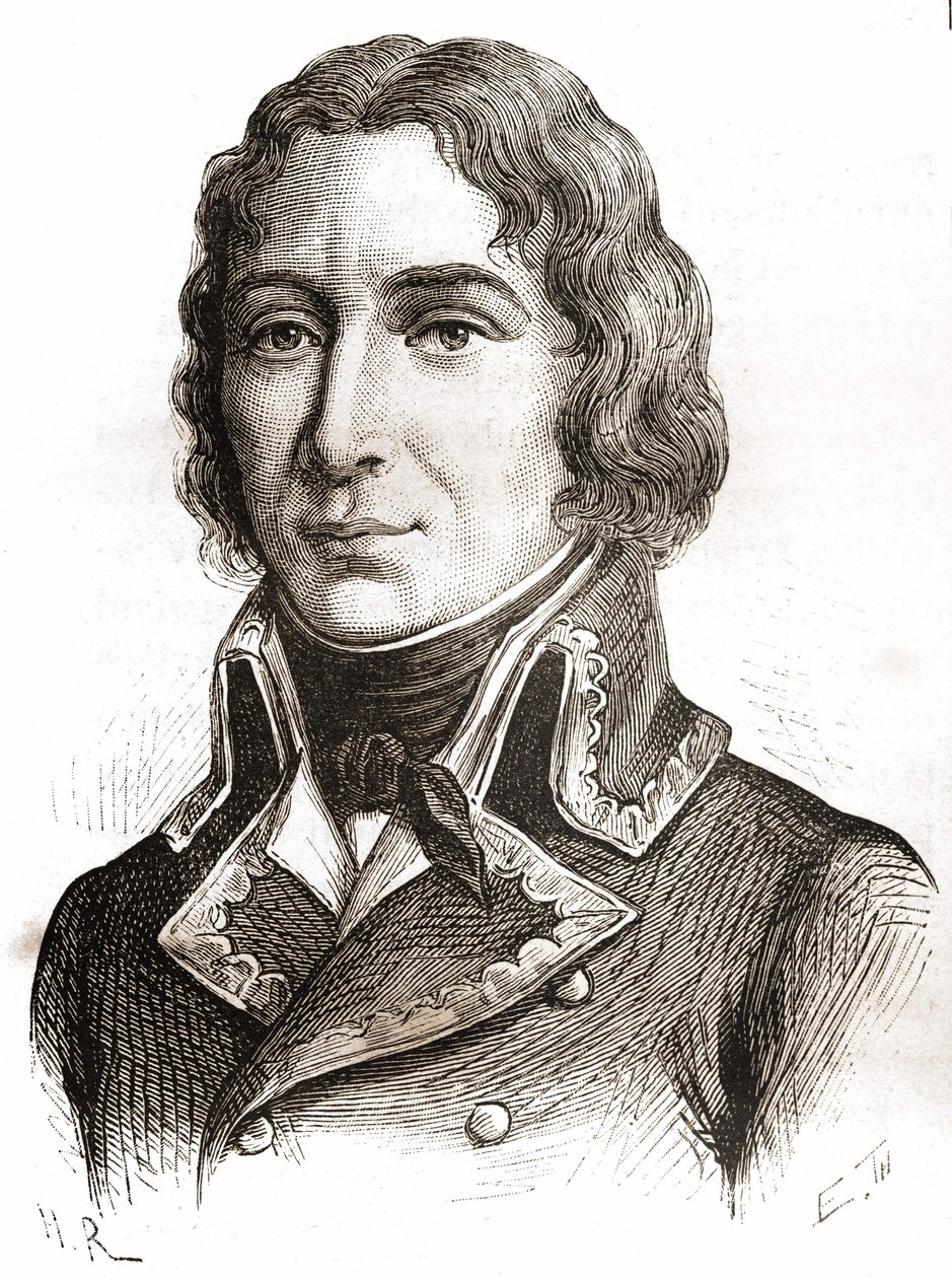 Portret van Richepanse. Gravure uit de 19e eeuw door Unknown artist