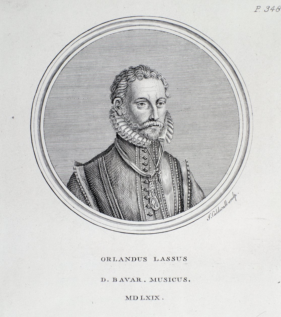 Portret van Roland de Lassus (Orlando di Lasso) door Unknown artist