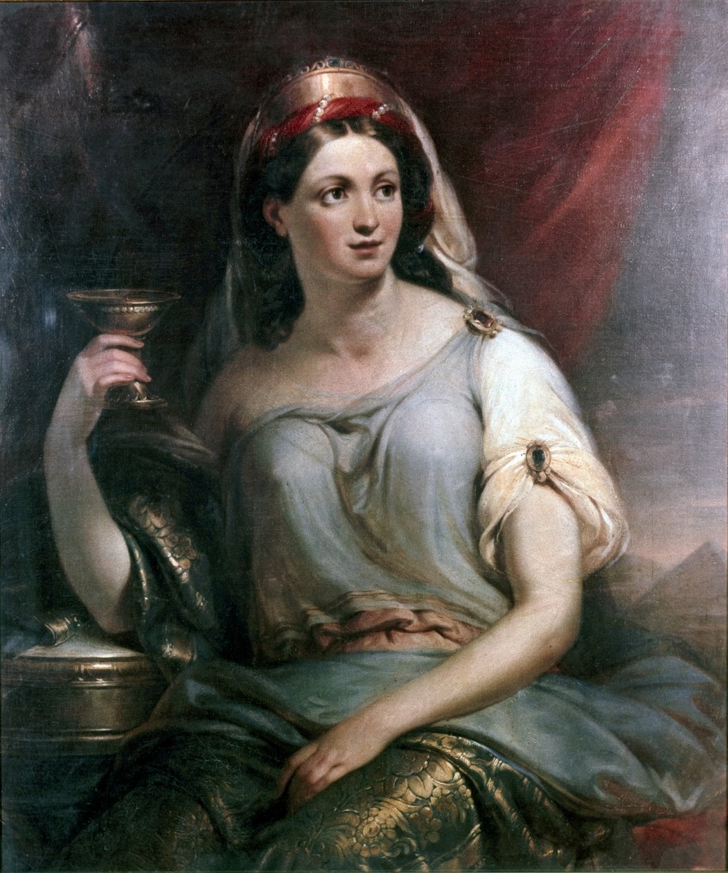 Portret van Rosa Vercellana Guerrieri (olieverf op doek) door Unknown Artist