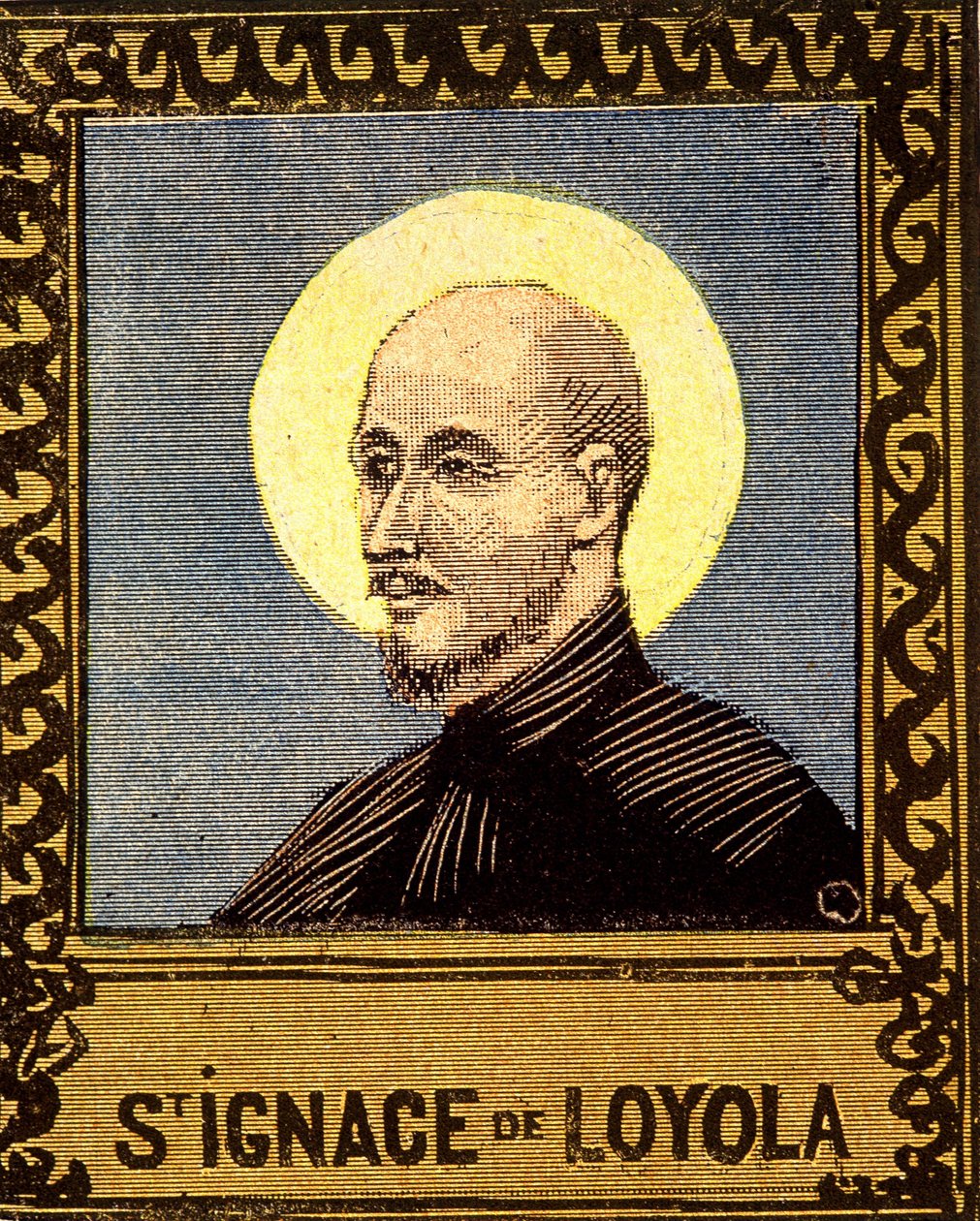 Portret van Sint Ignatius van Loyola (1491 - 1556), oprichter van de Sociëteit van Jezus. 19e eeuw. door Unknown artist