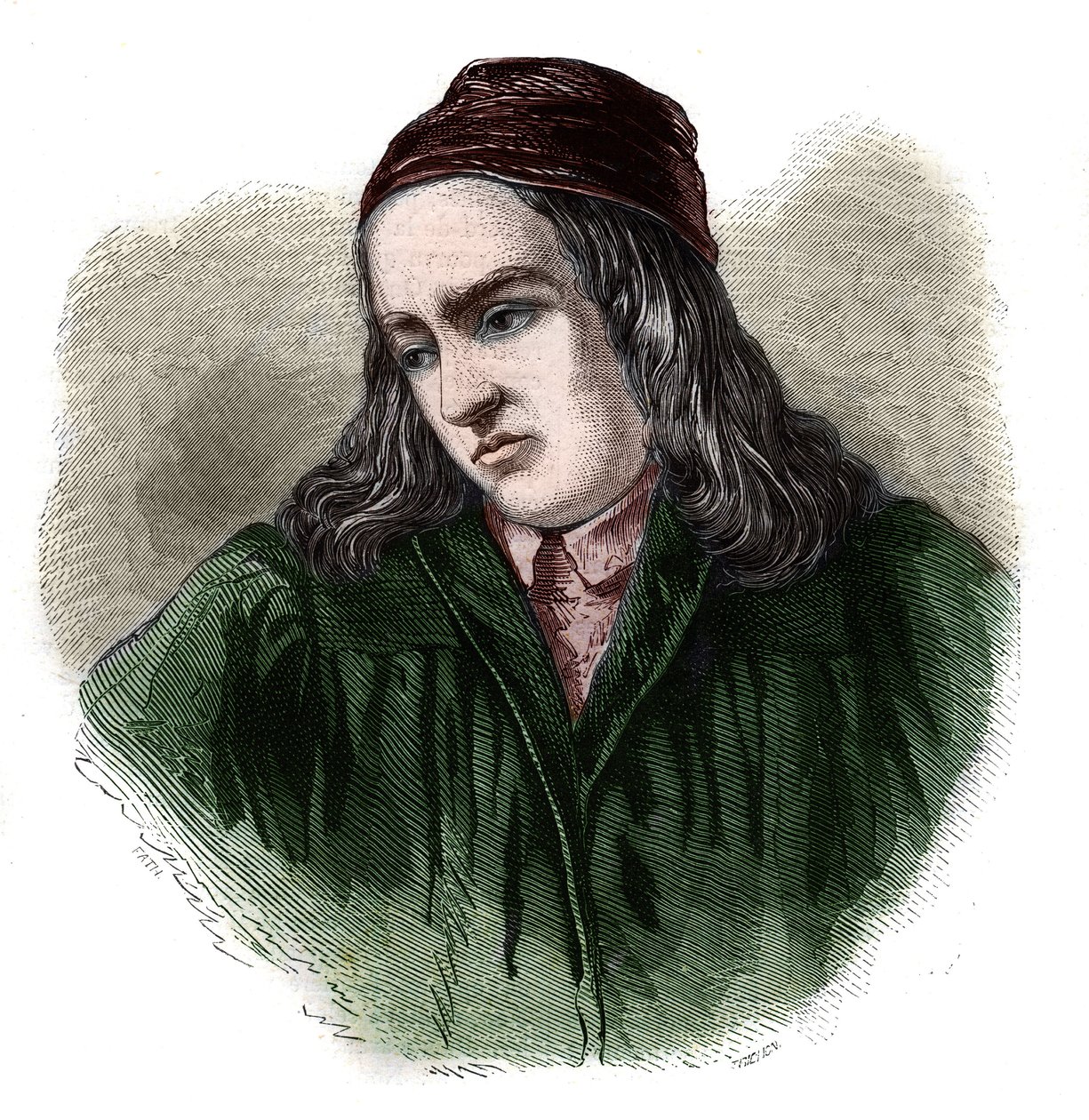 Portret van Teodorico (Theodore Theodoric) door Niem, Duitse historicus door Unknown artist
