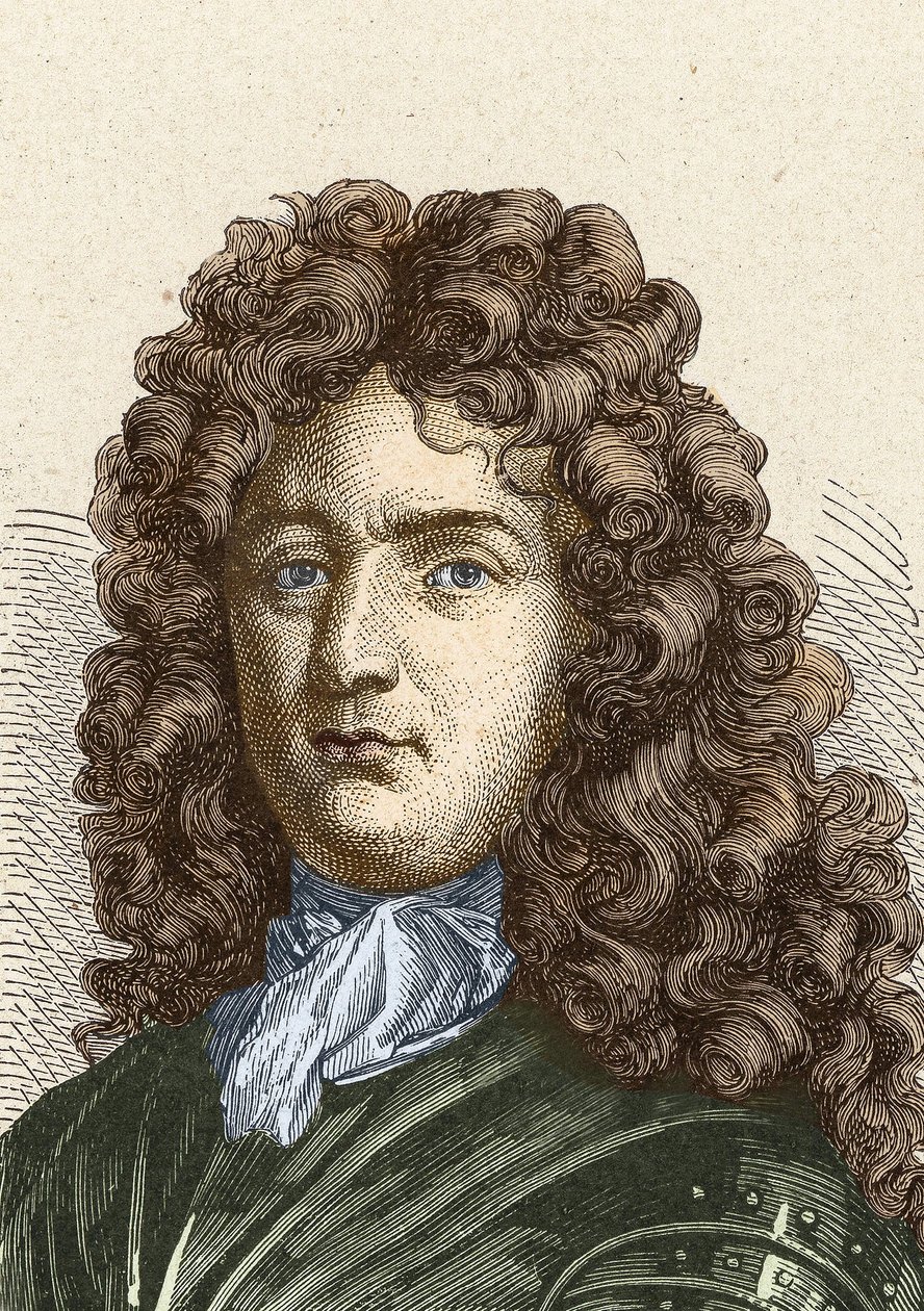Portret van Vauban (1633 - 1707). (Sébastien Le Prestre de Vauban) Maarschalk van Frankrijk en militair ingenieur door Unknown artist