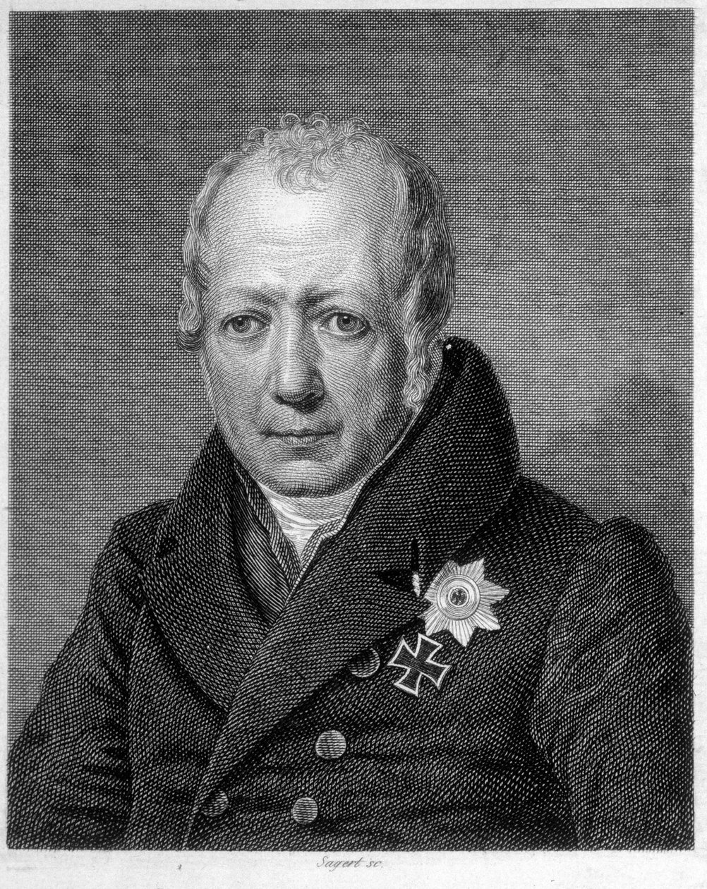Portret van Wilhelm von Humboldt (Guillaume de Humboldt) door Unknown artist