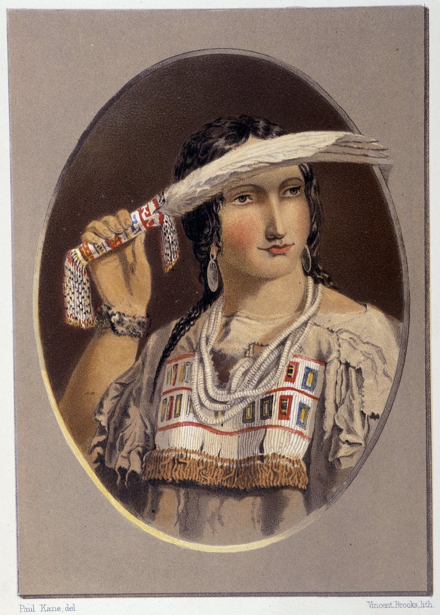 Portret van een gemengde Indiaan - in 