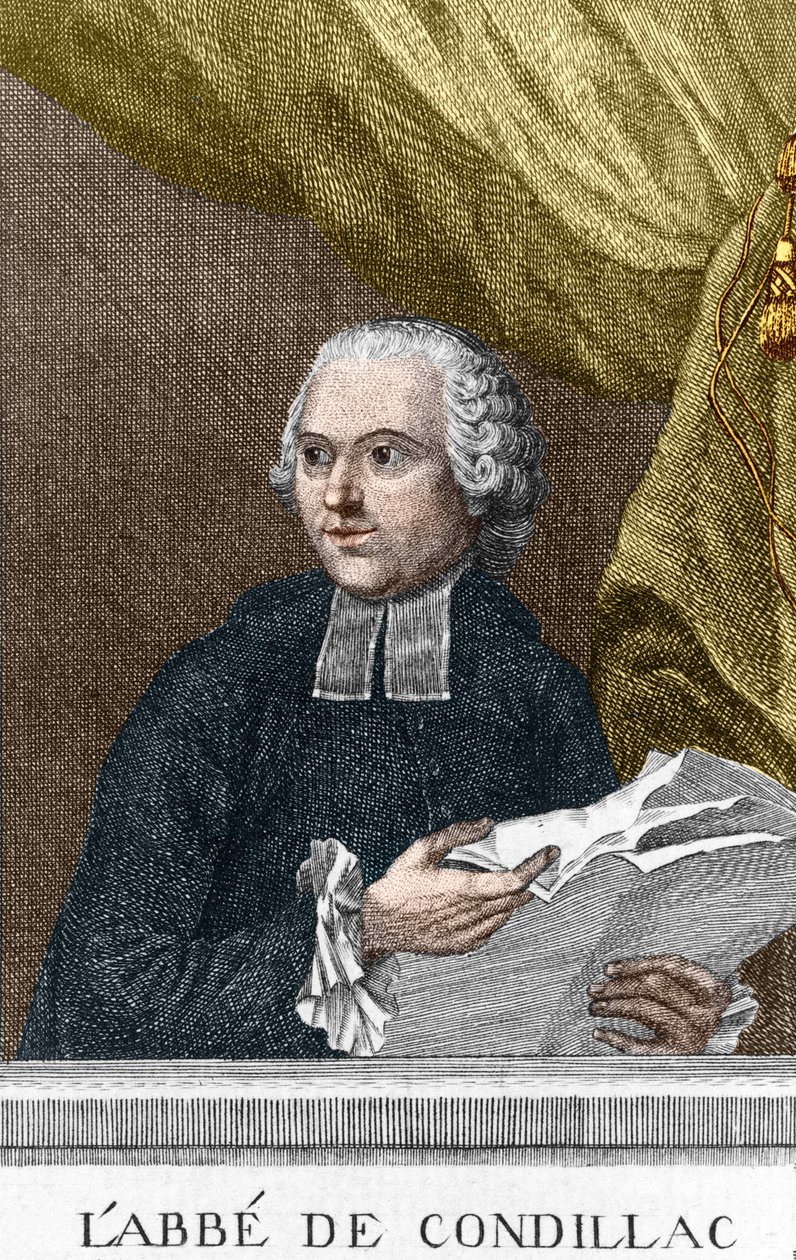 Portret van de abt Etienne Bonnot de Condillac (1715 - 1780) Franse filosoof door Unknown artist