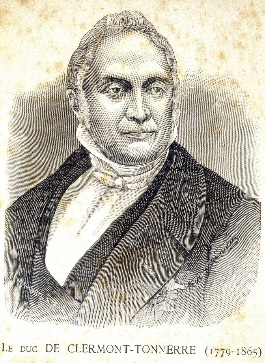 Portret van de Hertog van Clermont - Thunder - in 