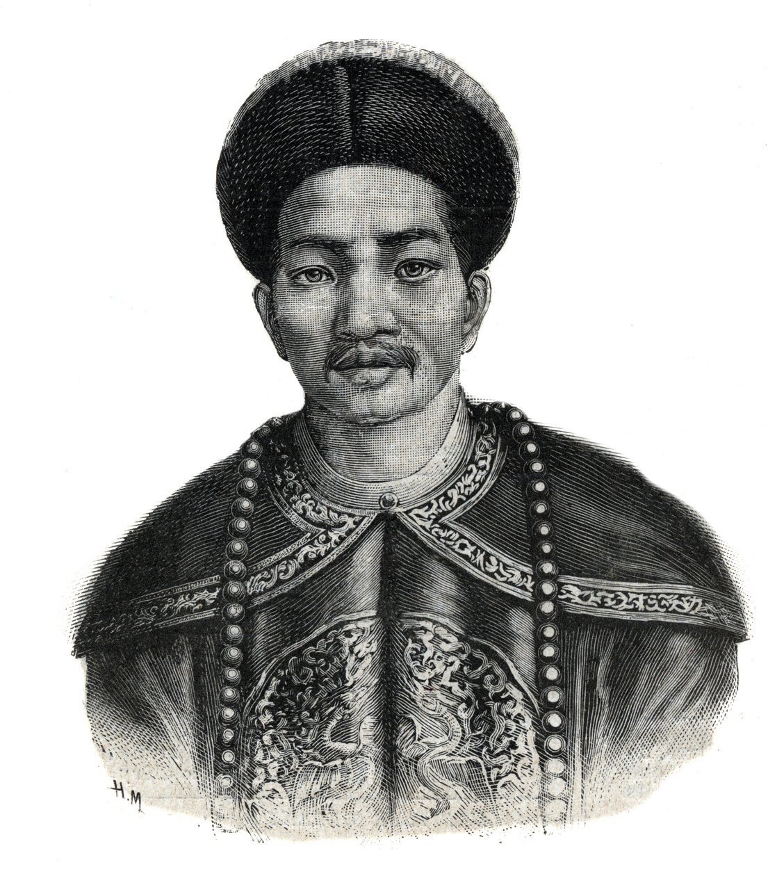 Portret van de keizer van Japan, Mutsuhito (Meiji Tenno) door Unknown artist