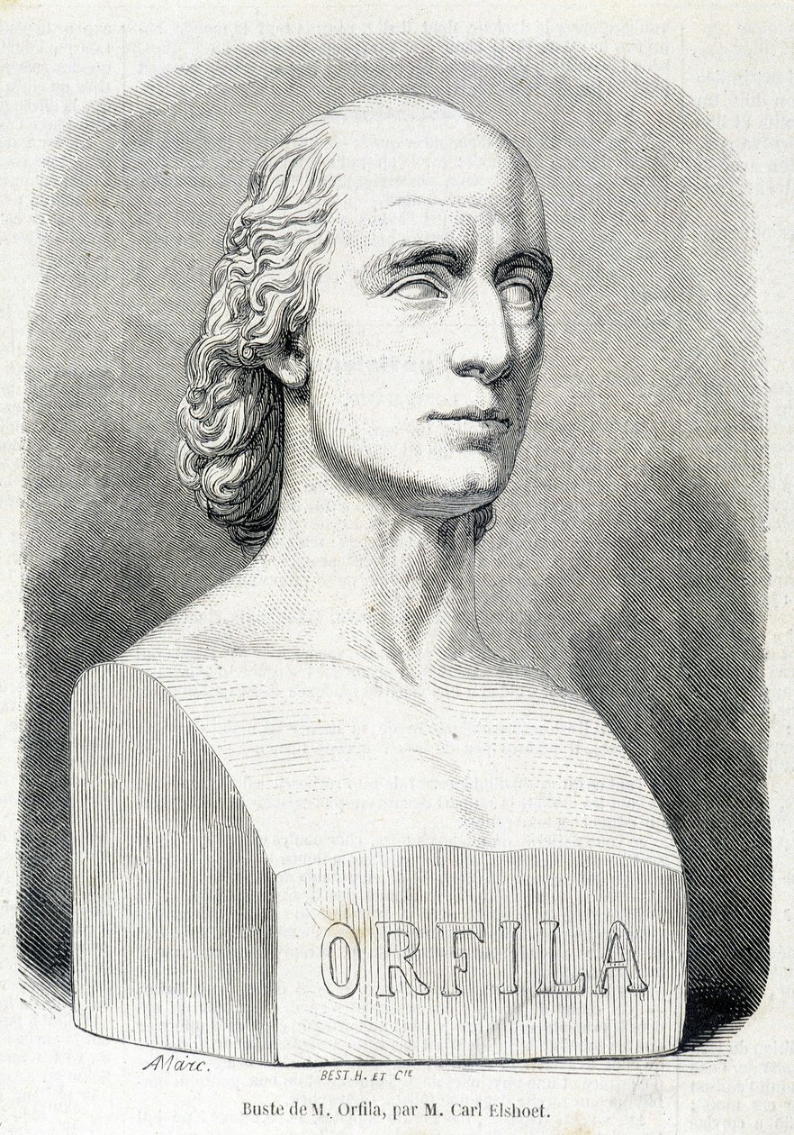 Portret van de Franse arts en chemicus Orfila (1787 - 1853). door Unknown artist