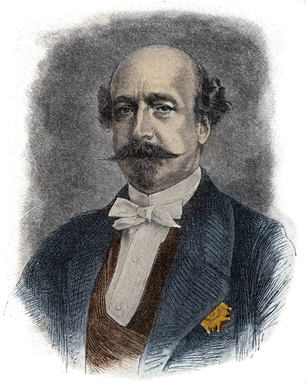 Portret van de Franse financier en politicus Charles de Morny, graaf van Morny (of hertog) (1811-1865) halfbroer van Napoleon III door Unknown artist