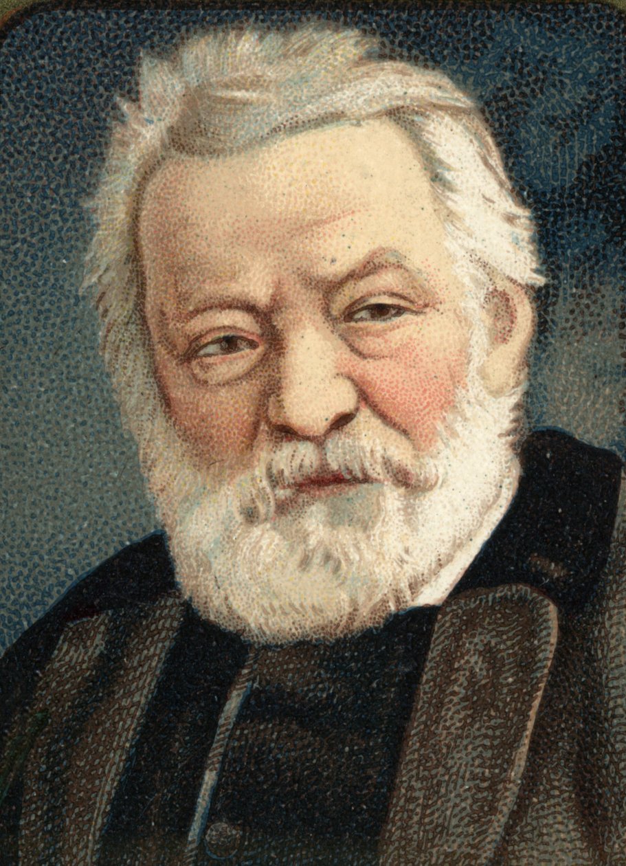 Portret van de Franse schrijver Victor Hugo (1802-1885). door Unknown artist