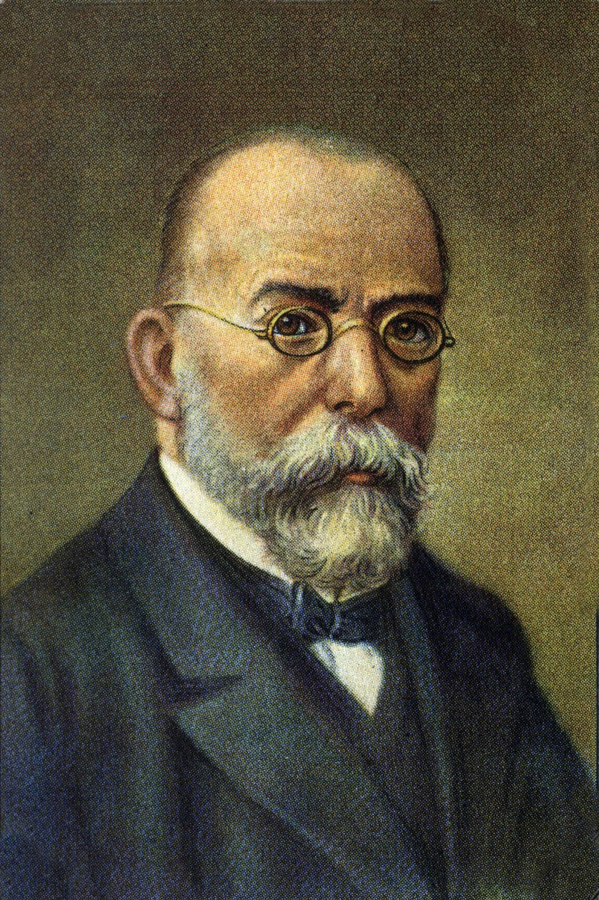 Portret van de Duitse arts Robert Koch door Unknown Artist
