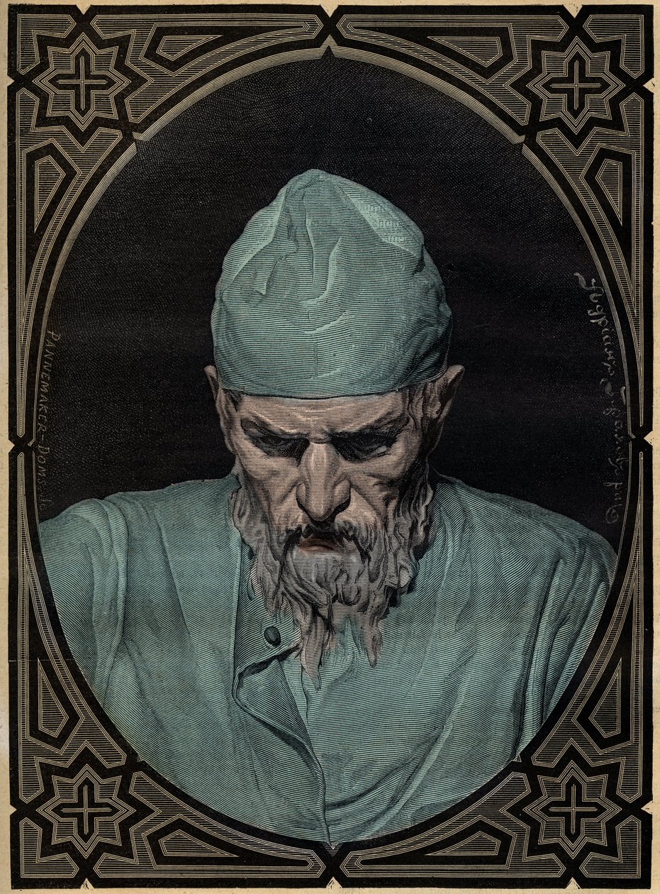 Portret van de tsaar Ivan IV de Verschrikkelijke (1530-1584) - gravure door Unknown artist