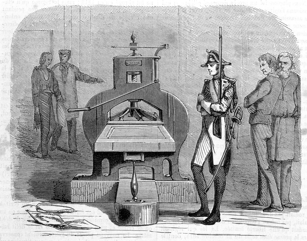 Drukpers in 1818. door Unknown artist