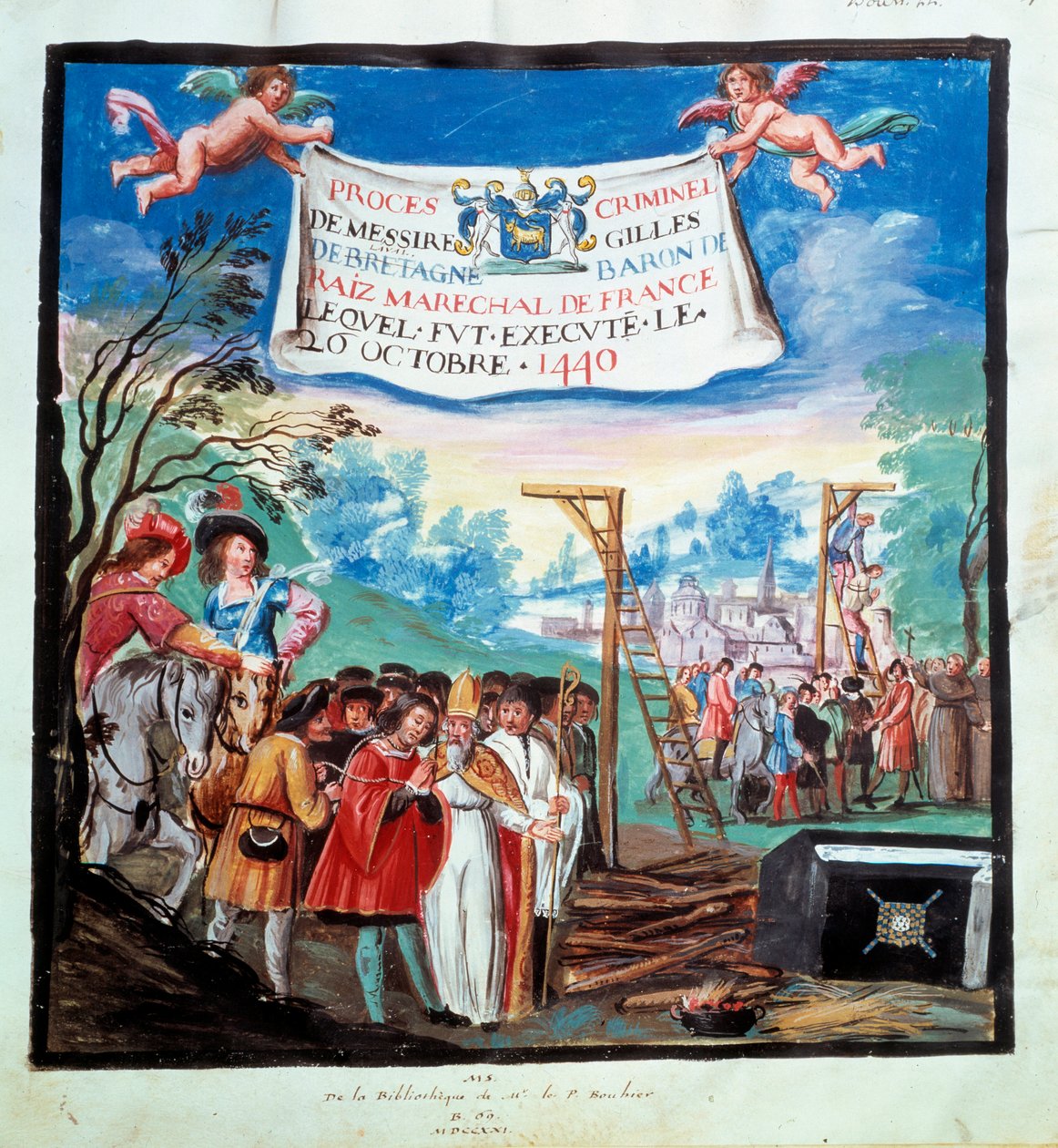 Proces van Gilles de Rais door Unknown artist