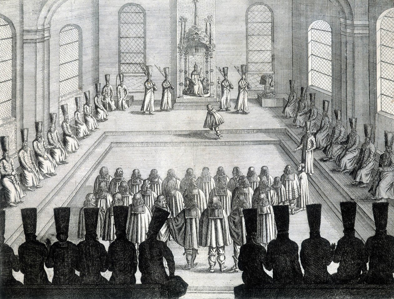 Ontvangst van de Ambassadeurs van Holstein (Staat van Duitsland) in Moskou in 1632 door Unknown artist