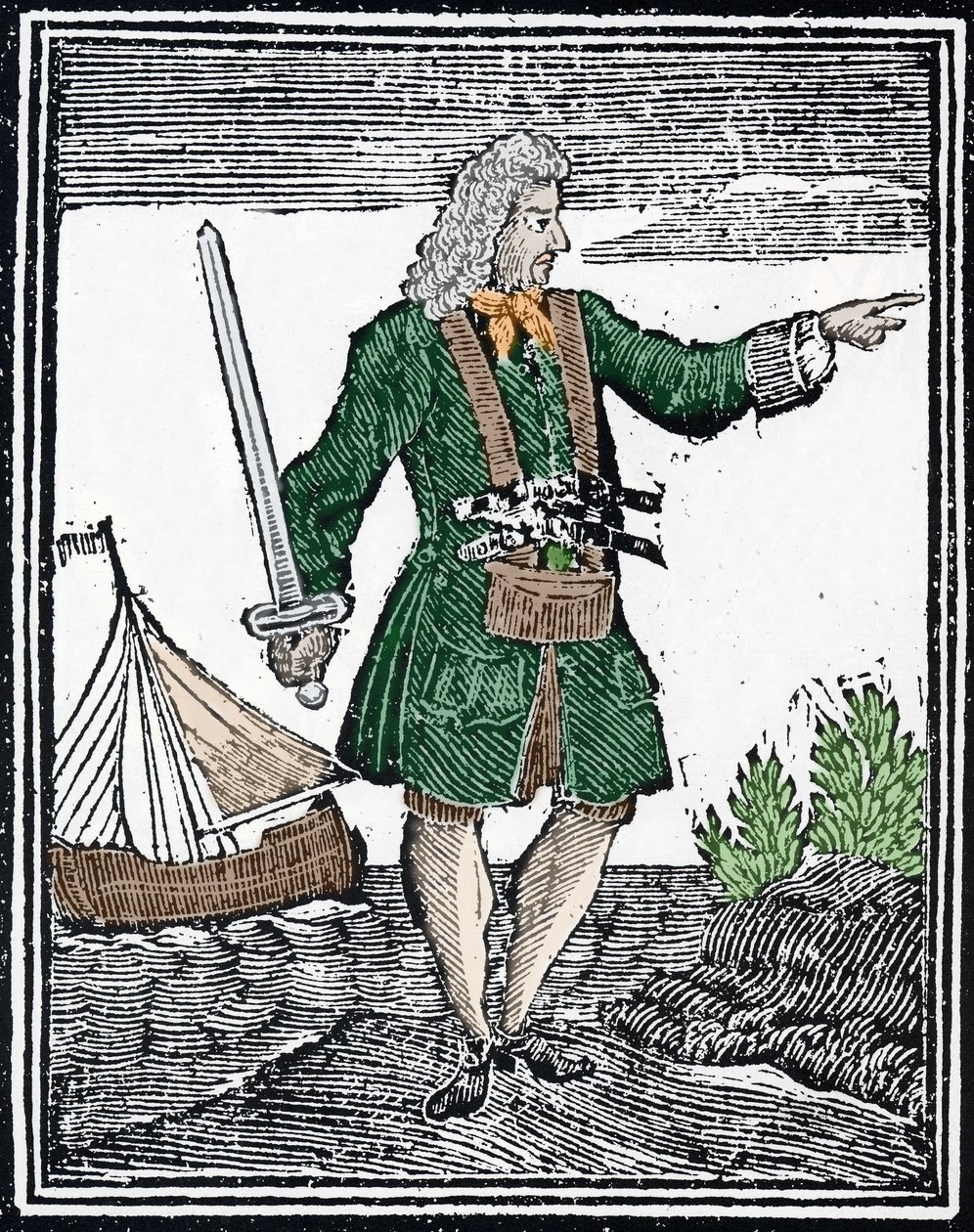Afbeelding van de piraat Charles Vane door Unknown artist