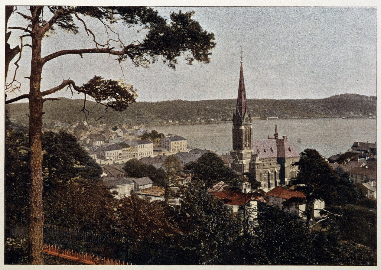 Rio de Janeiro, uitzicht op de Morne de Gloria, eind 19e eeuw door Unknown artist