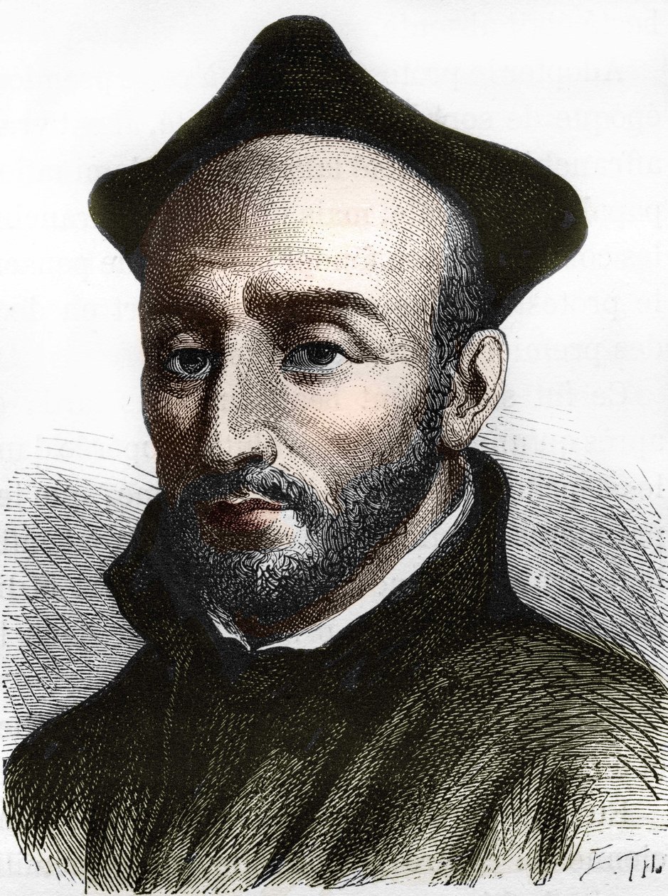Sint Ignatius van Loyola (1491-1556), stichter van de Sociëteit van Jezus. door Unknown artist