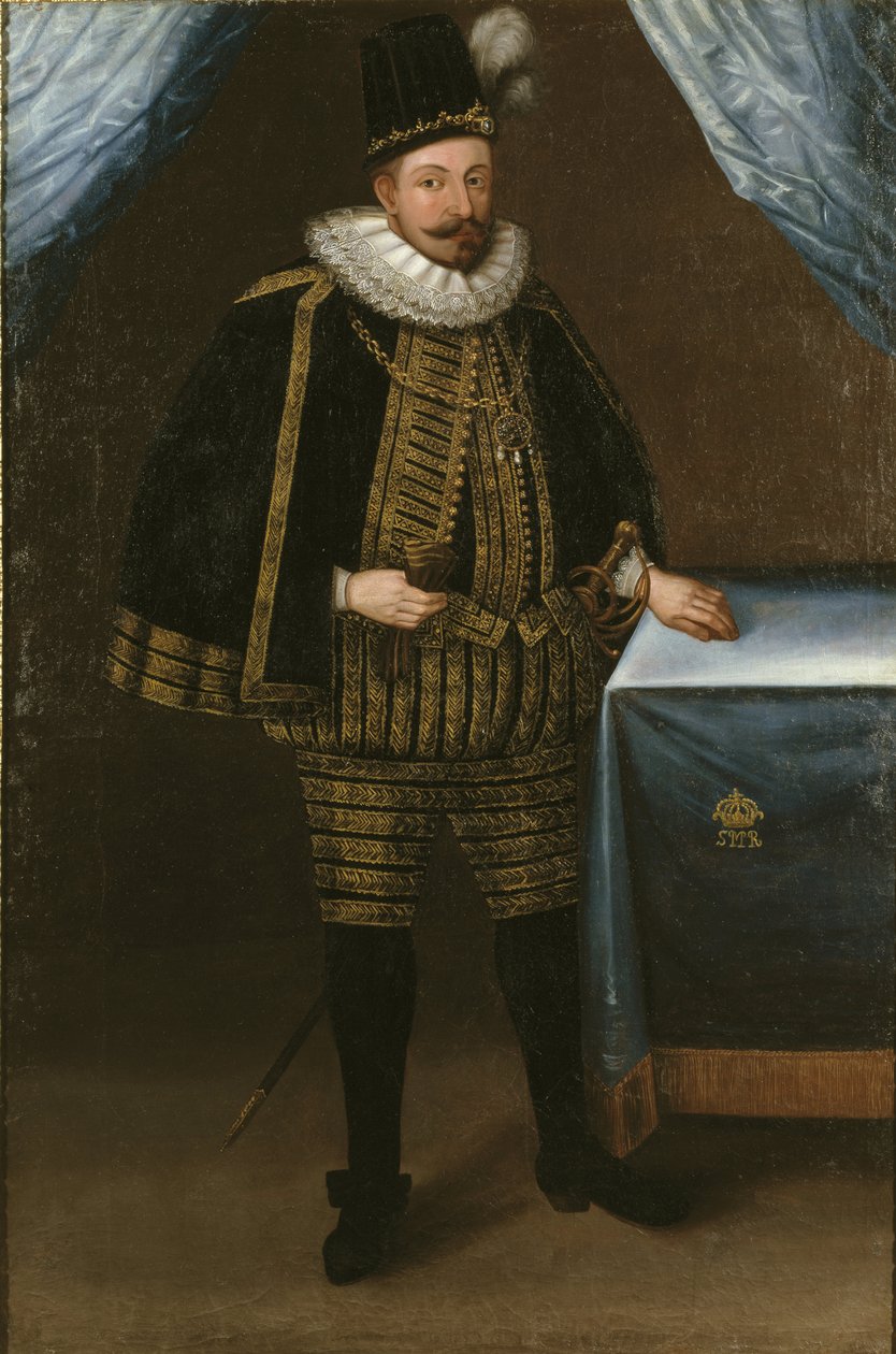 Portret van Sigismund III Vasa, koning van Polen (1566-1632) door Unknown artist