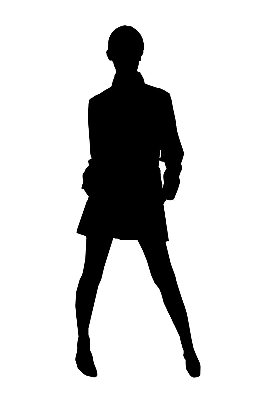 Silhouet jaren zestig door Unknown artist