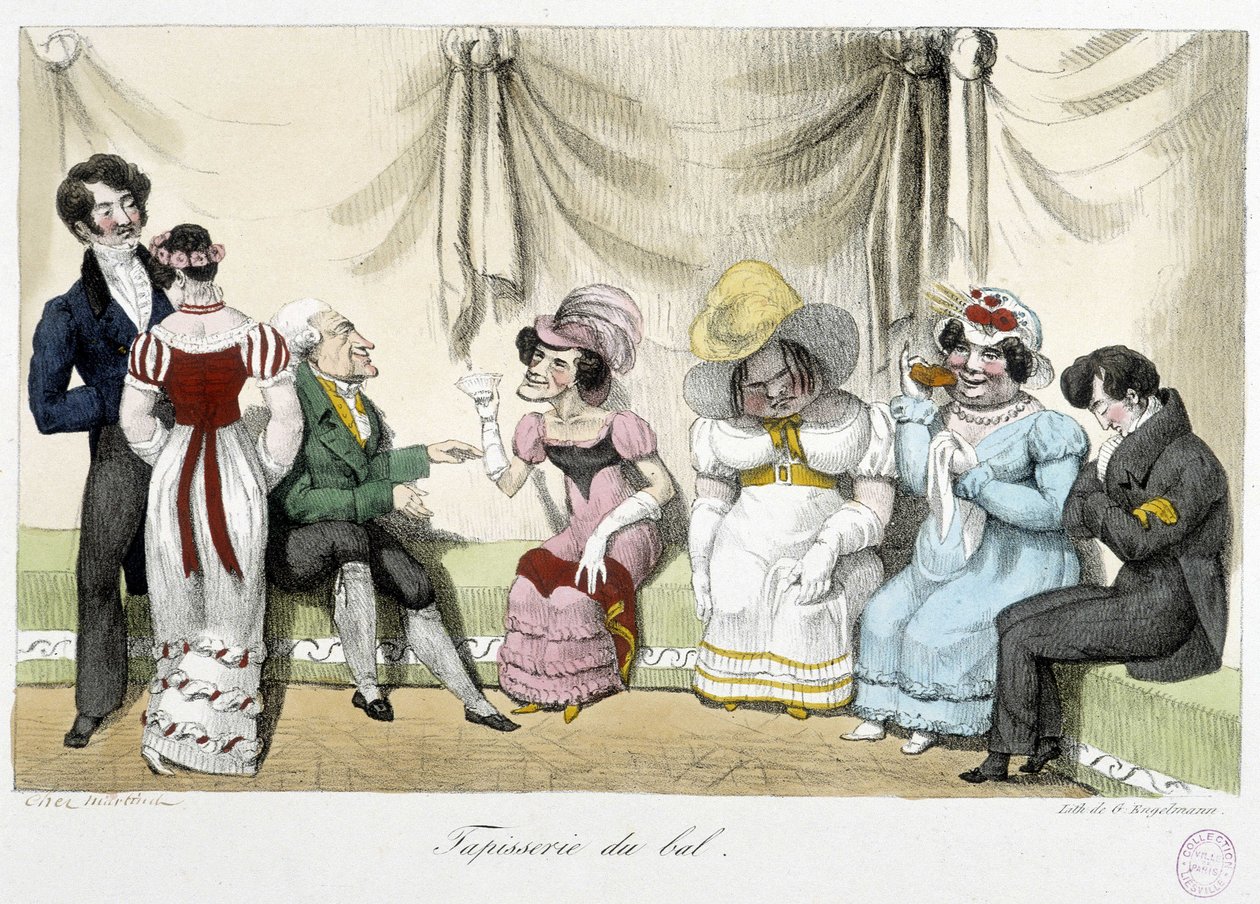 Tapijt van het bal - n.d., begin 19e eeuw, Carnavalet door Unknown artist