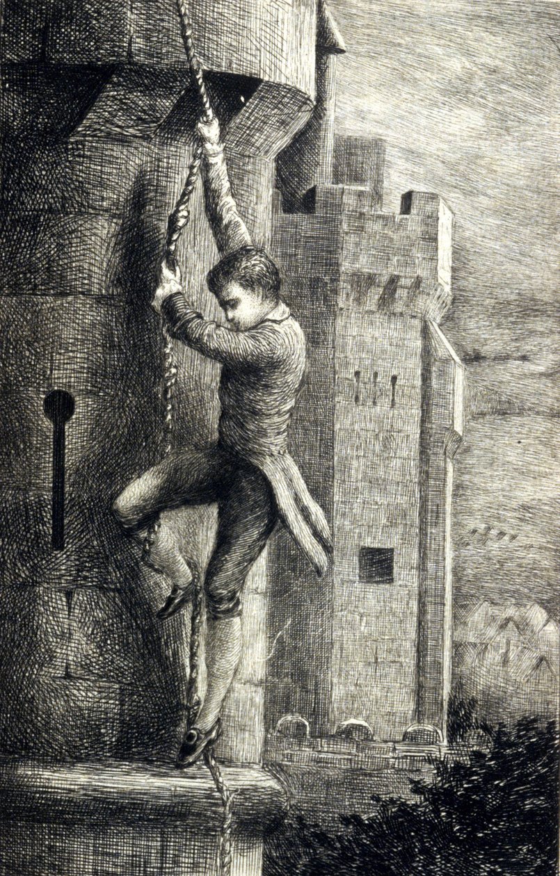 De Kartuizer parma van Stendhal. 19e-eeuwse gravure. door Unknown artist