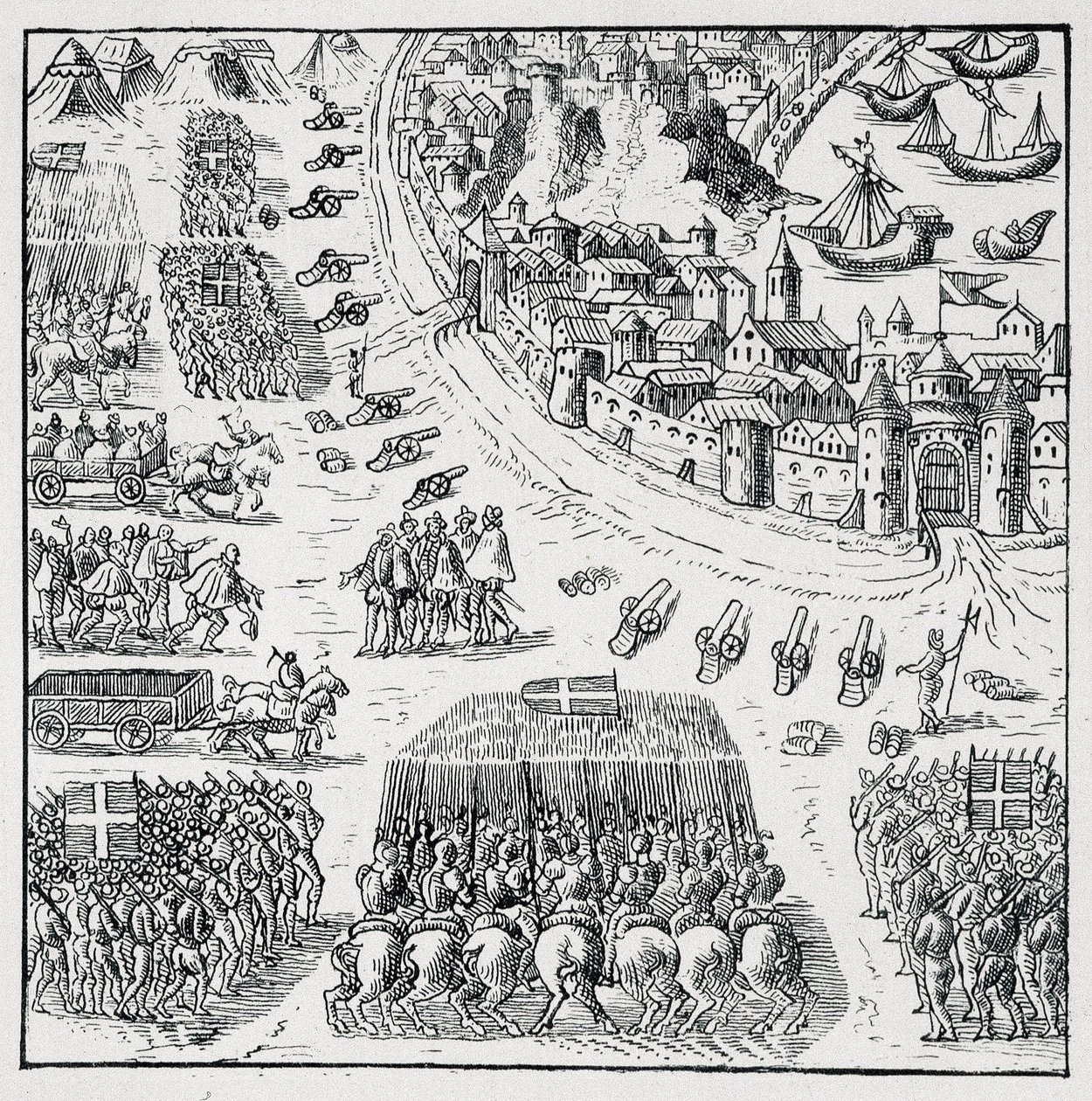 De hertog van Anjou (Hendrik III) werd verkozen tot koning van Polen (in 1573) en moest onmiddellijk bezit nemen van deze kroon, het beleg van La Rochelle werd opgeheven, en de Rochellois kregen alles wat ze vroegen voor zichzelf en voor door Unknown artist