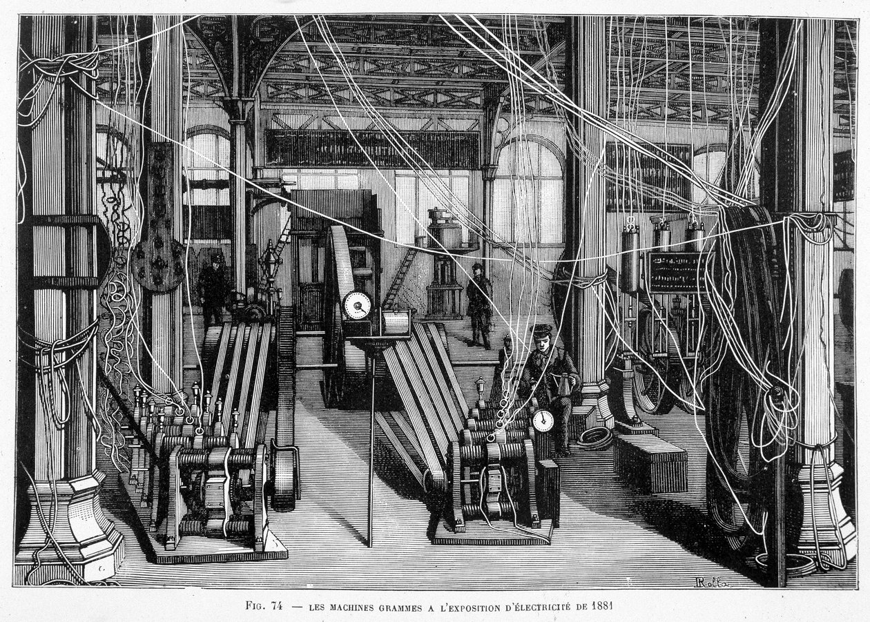 De Machine Grams op de Elektriciteitstentoonstelling van 1881 - in 