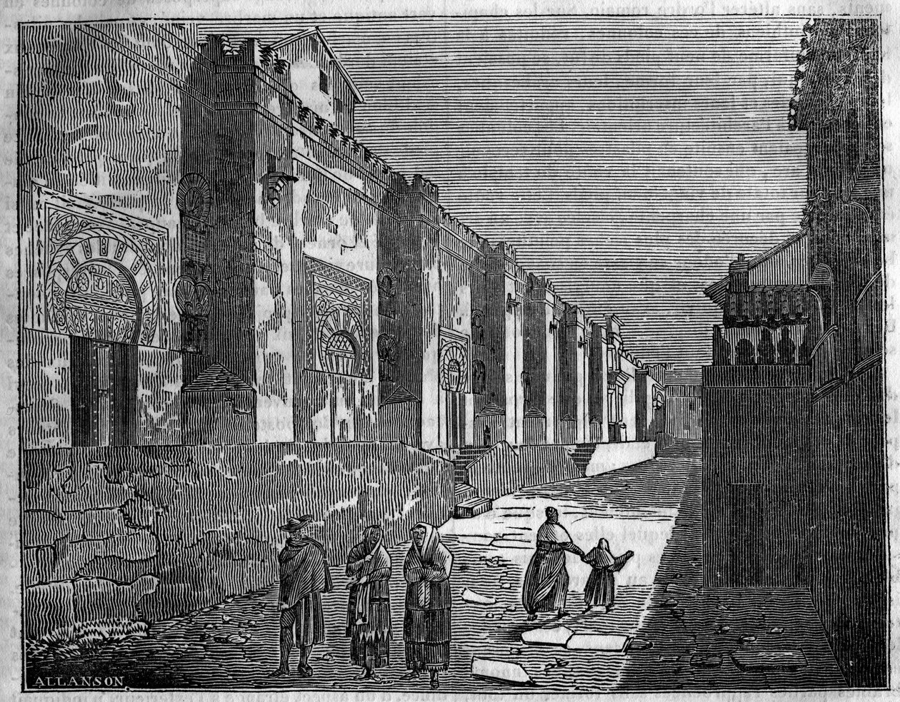De moskee van Córdoba in Spanje. Tegenwoordig de christelijke kathedraal door Unknown artist
