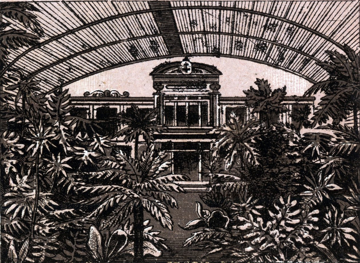 De Palmengarten in Frankfurt, Duitsland in 