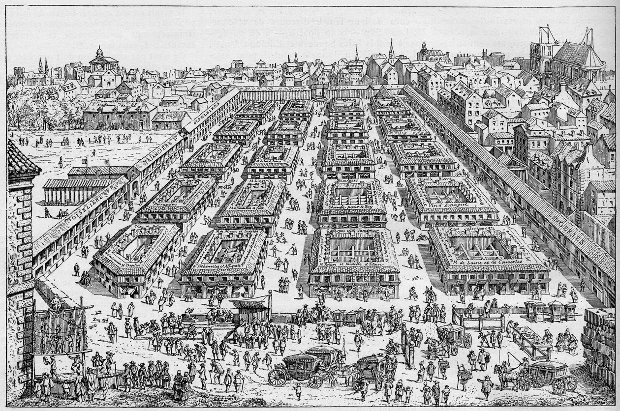 De Saint Germain Kermis in de 17e eeuw door Unknown artist