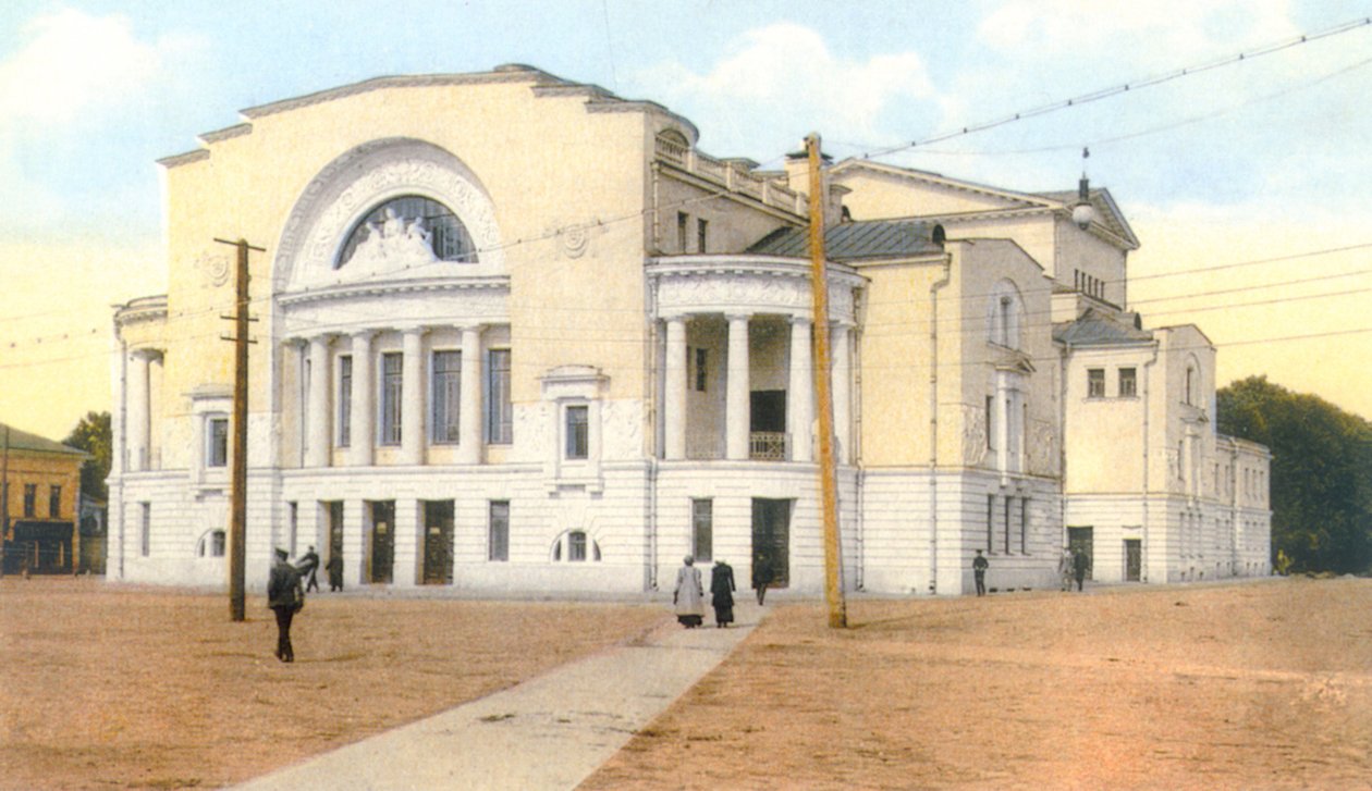 Het Volkov Theater in Jaroslavl door Unknown artist