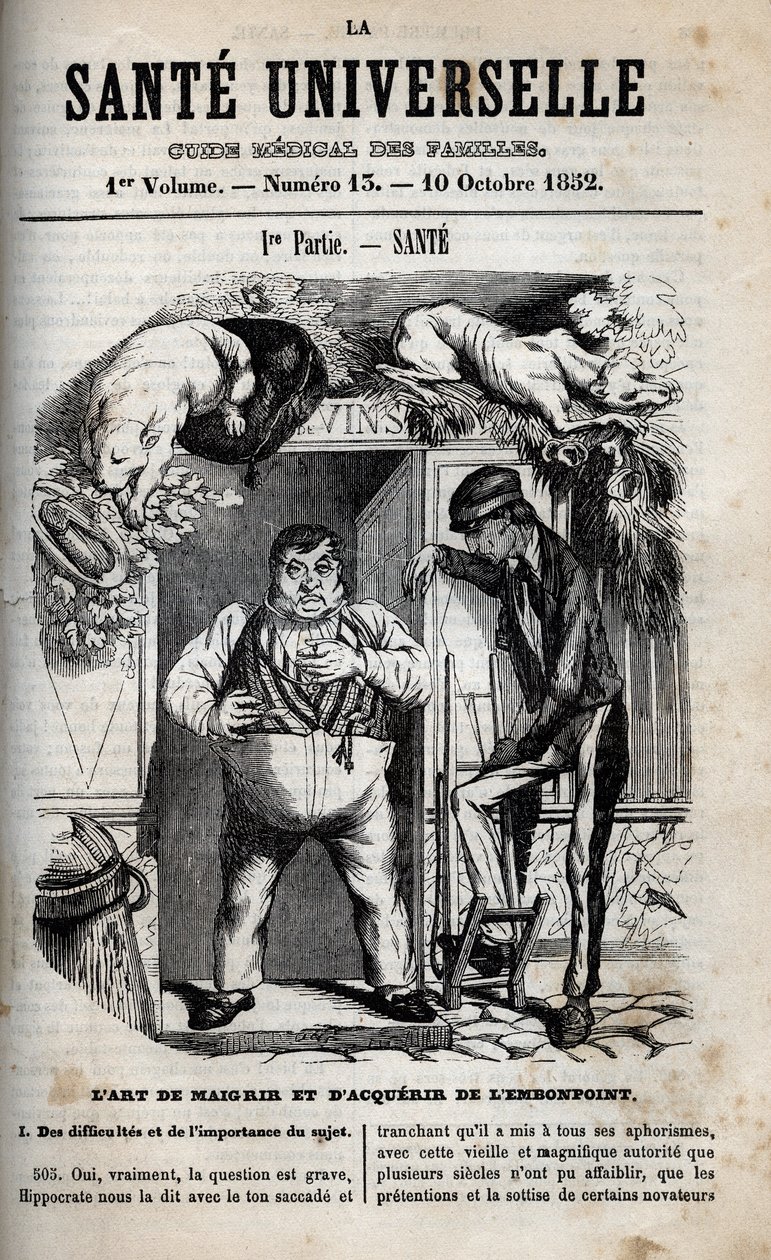 De kunst van afvallen en aankomen - gravure in 