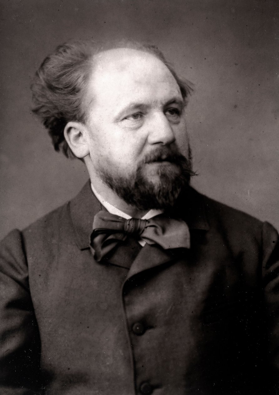 De kunstenaar Jean-Joseph Weerts geportretteerd ter gelegenheid van de Salon van Parijs in 1883 door Unknown