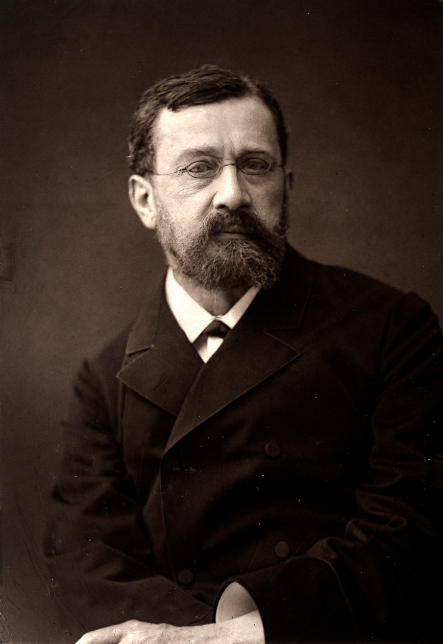 De kunstenaar Leon Barillot gefotografeerd ter gelegenheid van de Salon van Parijs in 1881 door Unknown