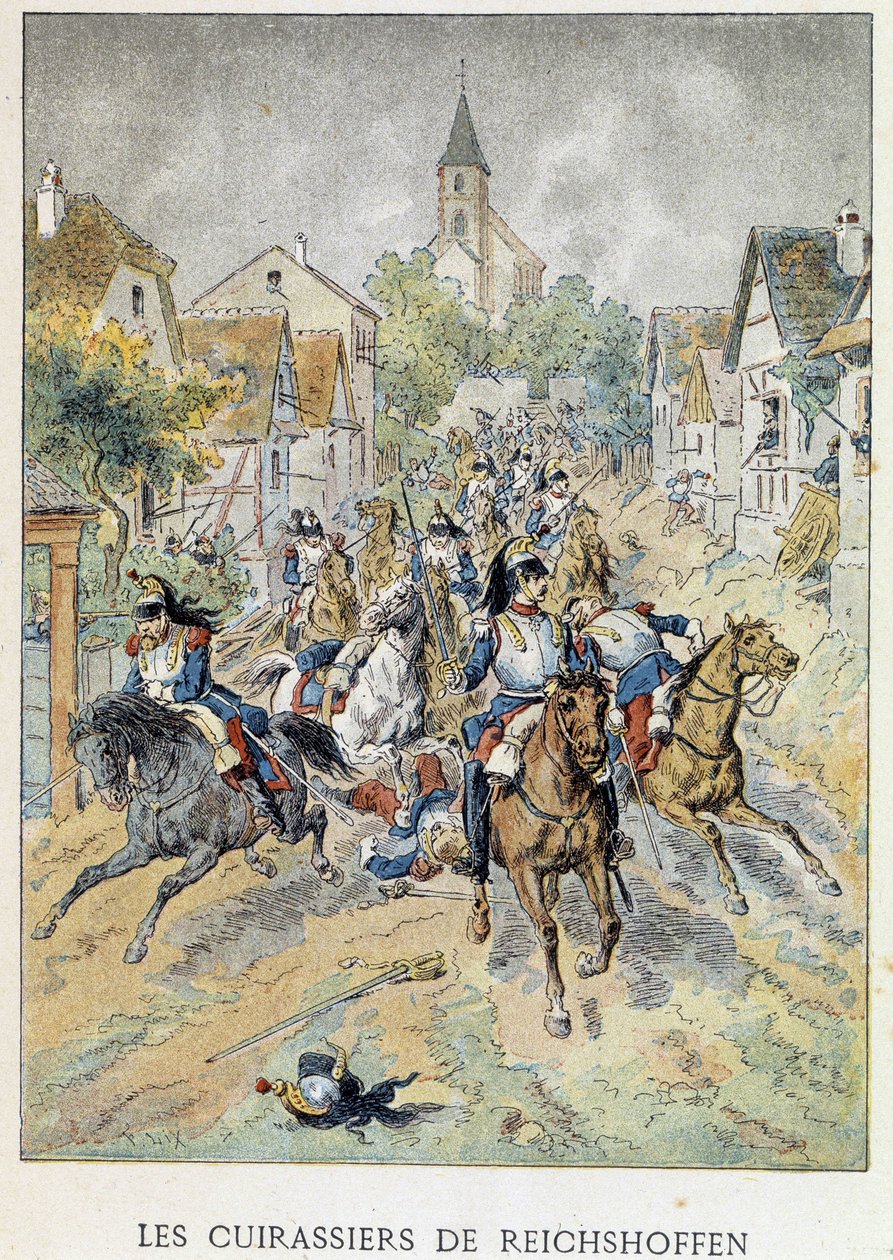 De slagschepen van Reichshoffen (Froeschwiller Woerth, Froeschwiller-Woerth), 6 augustus door Unknown artist