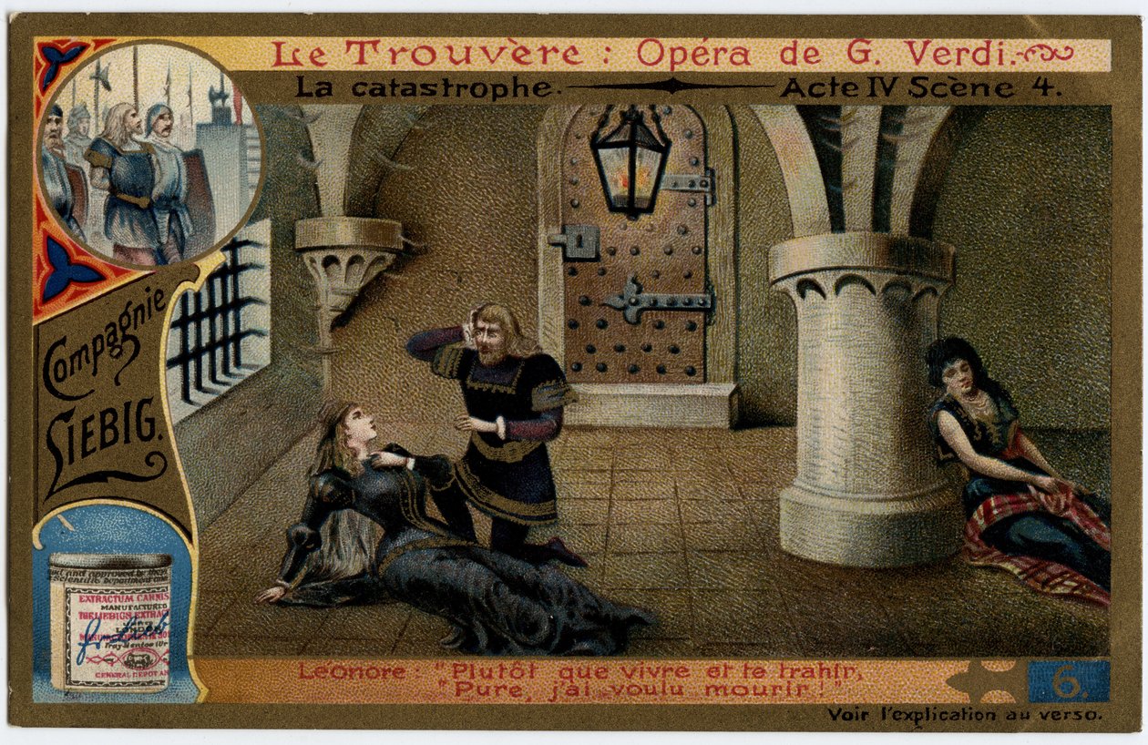 De ramp act IV scène 4. Illustratie voor de opera 