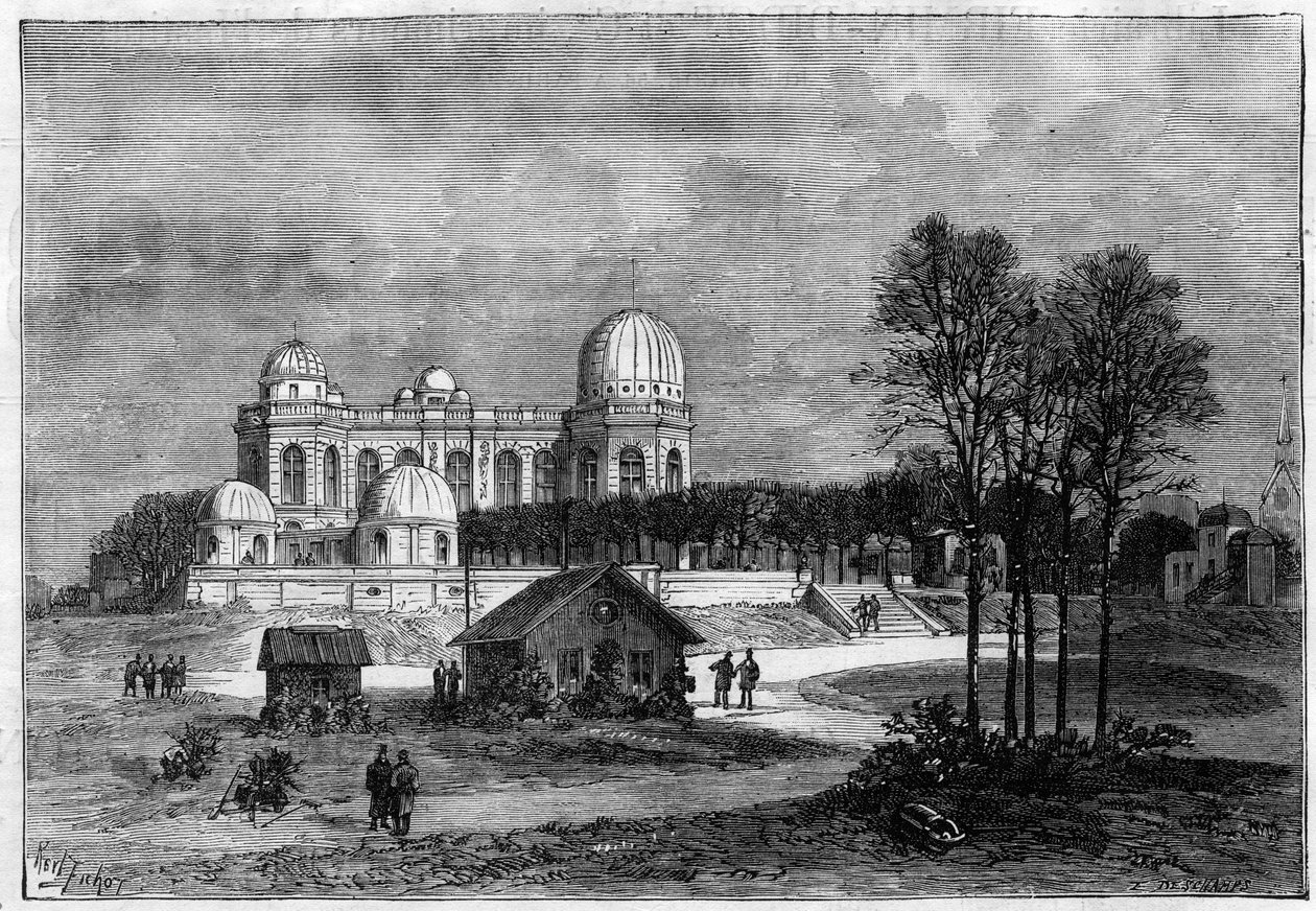 De uitbreiding van het Observatorium van Parijs in 1883 door Unknown artist