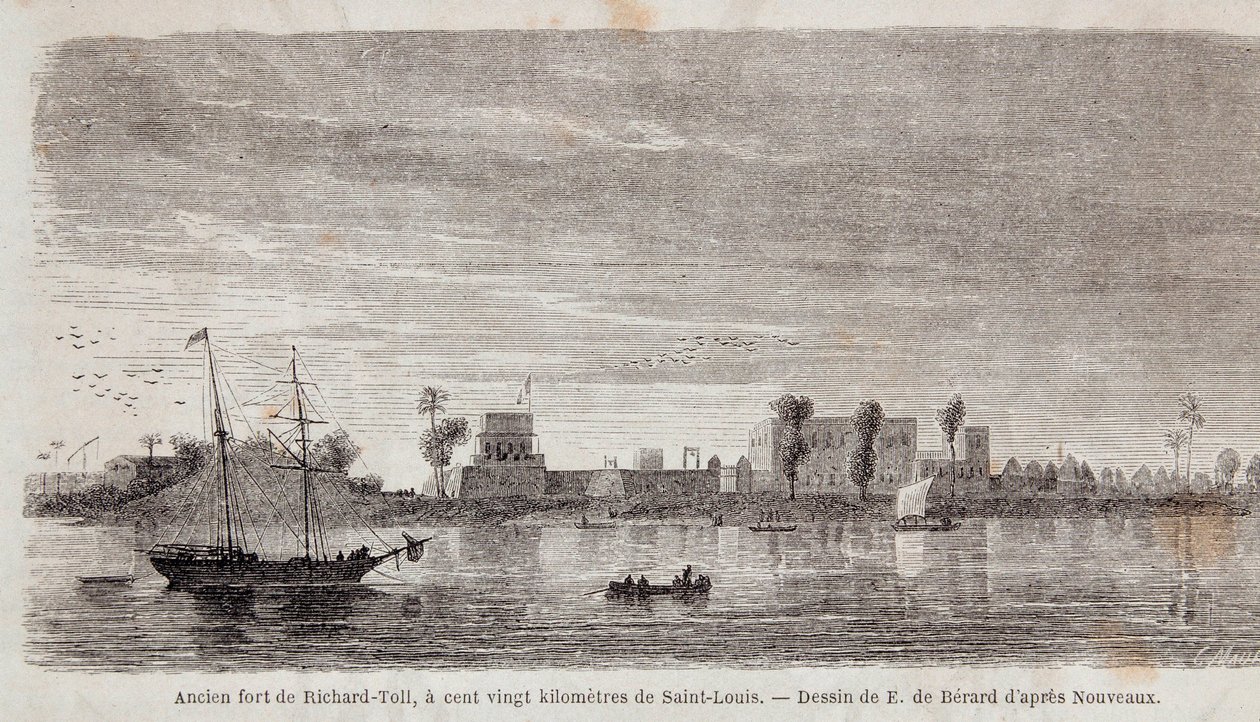 Het voormalige Fort van Richard-Toll door Unknown artist