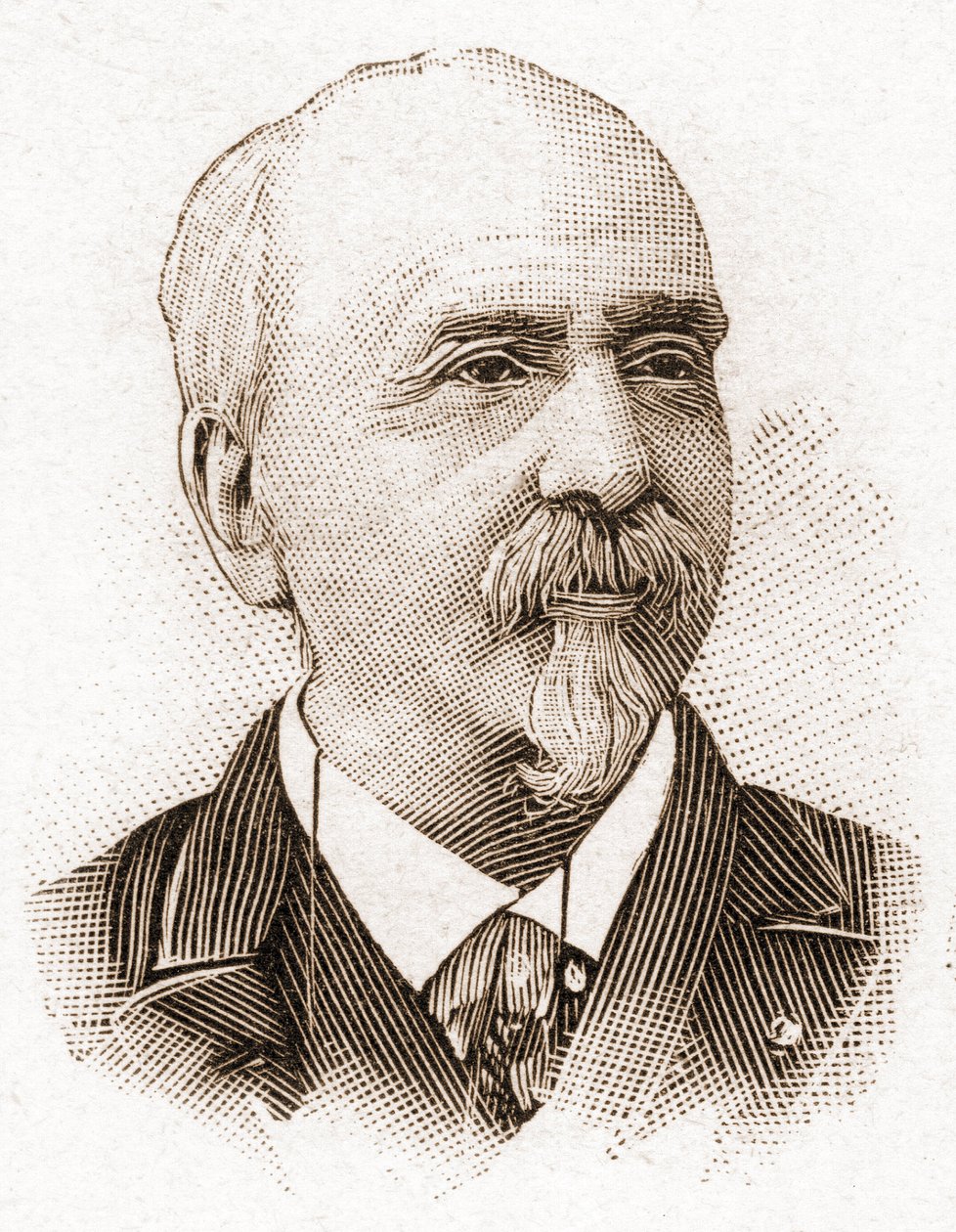 De leden van de Académie Française in 1895: portret van Victor Cherbuliez, romanschrijver, toneelschrijver, essayist, Franse literair criticus. door Unknown artist