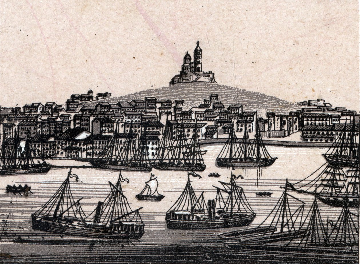 De oude haven van Marseille in 
