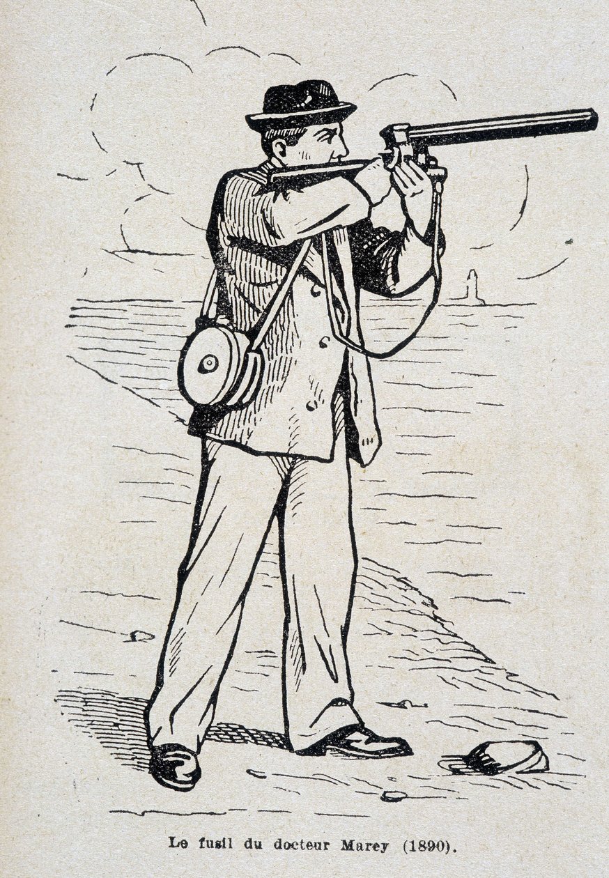 Het geweer van Dr. Etienne Jules (Etienne-Jules) Marey (1890) door Unknown artist