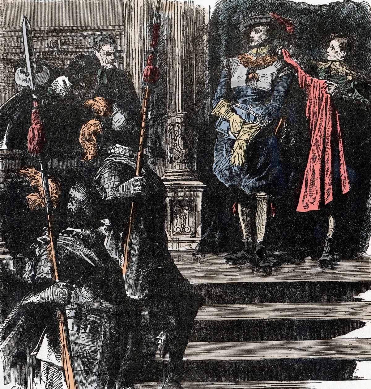 Dertigjarige Oorlog: De hertog van Friedland trekt zich terug uit het leger door Unknown artist
