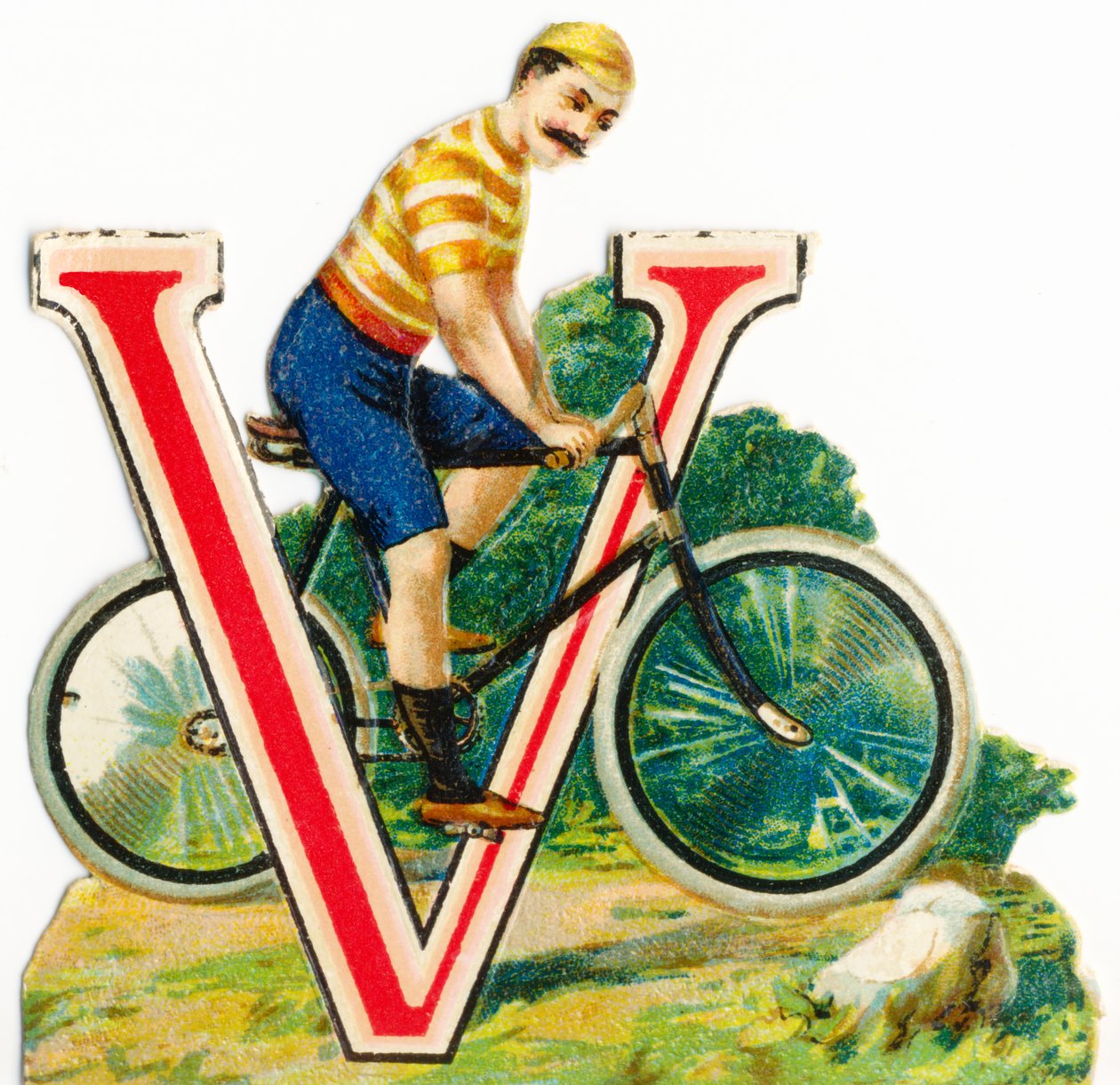 V: Velocipede door Unknown artist