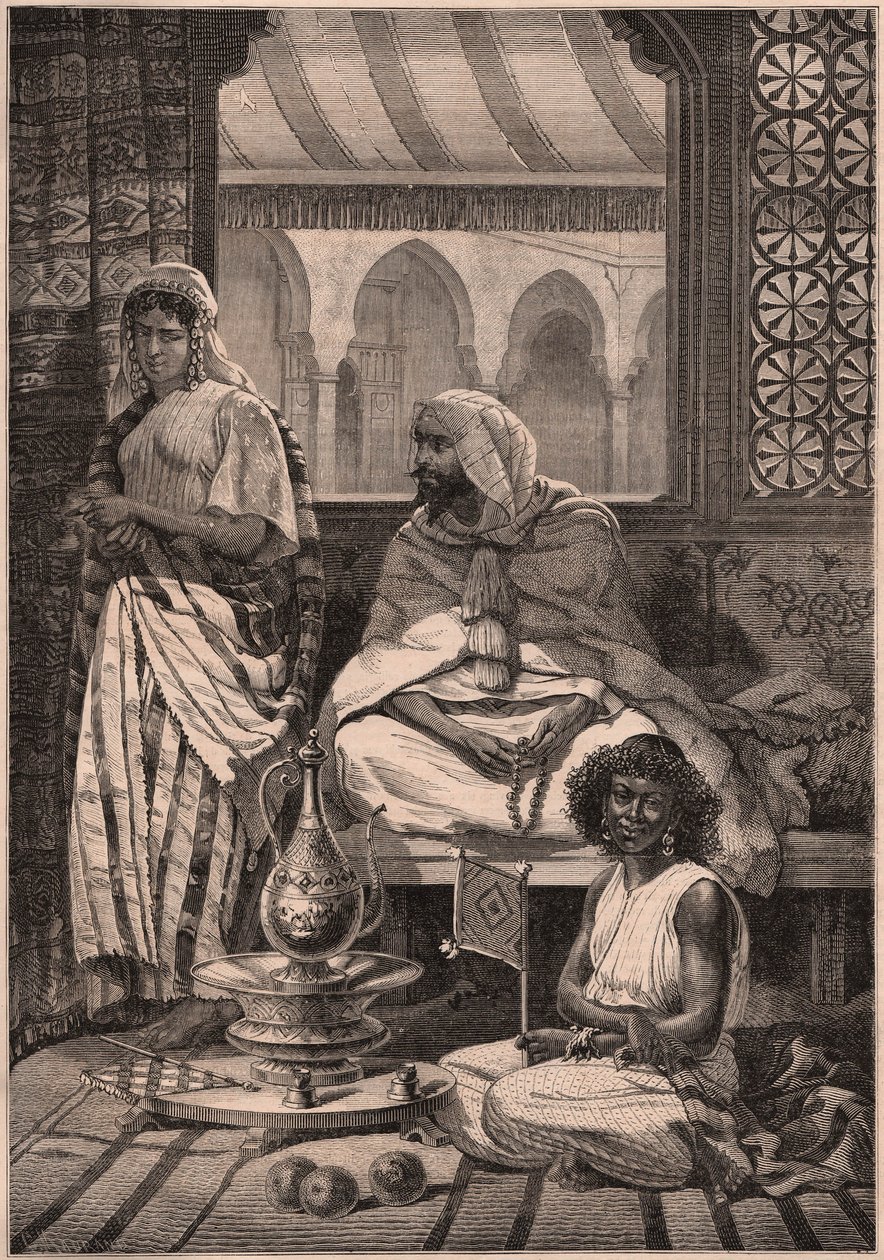 Uitzicht op een harem in Tetouan, Marokko door Unknown