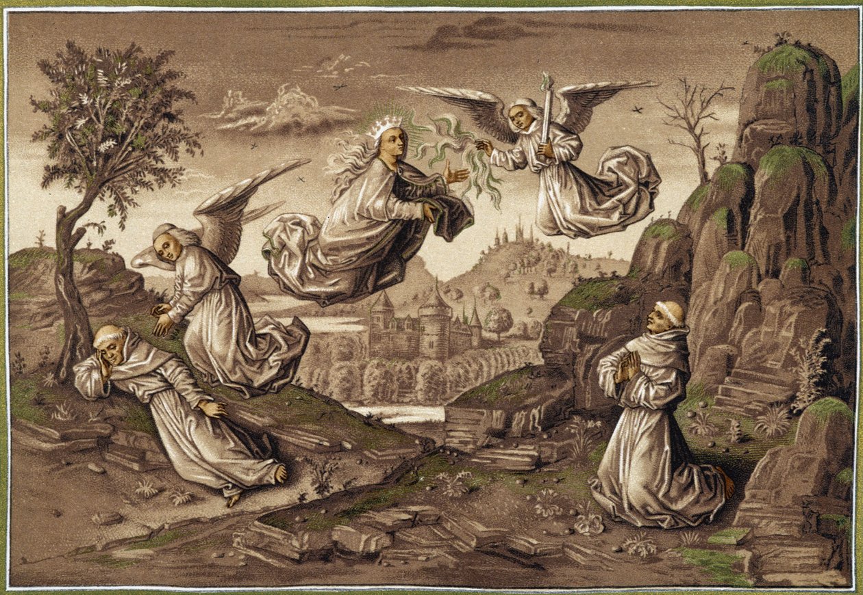 Visioen van Sint Franciscus (detail) - in 