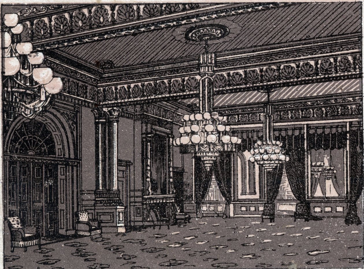 Washington, Verenigde Staten: uitzicht op de Oostkamer, Witte Huis door Unknown artist