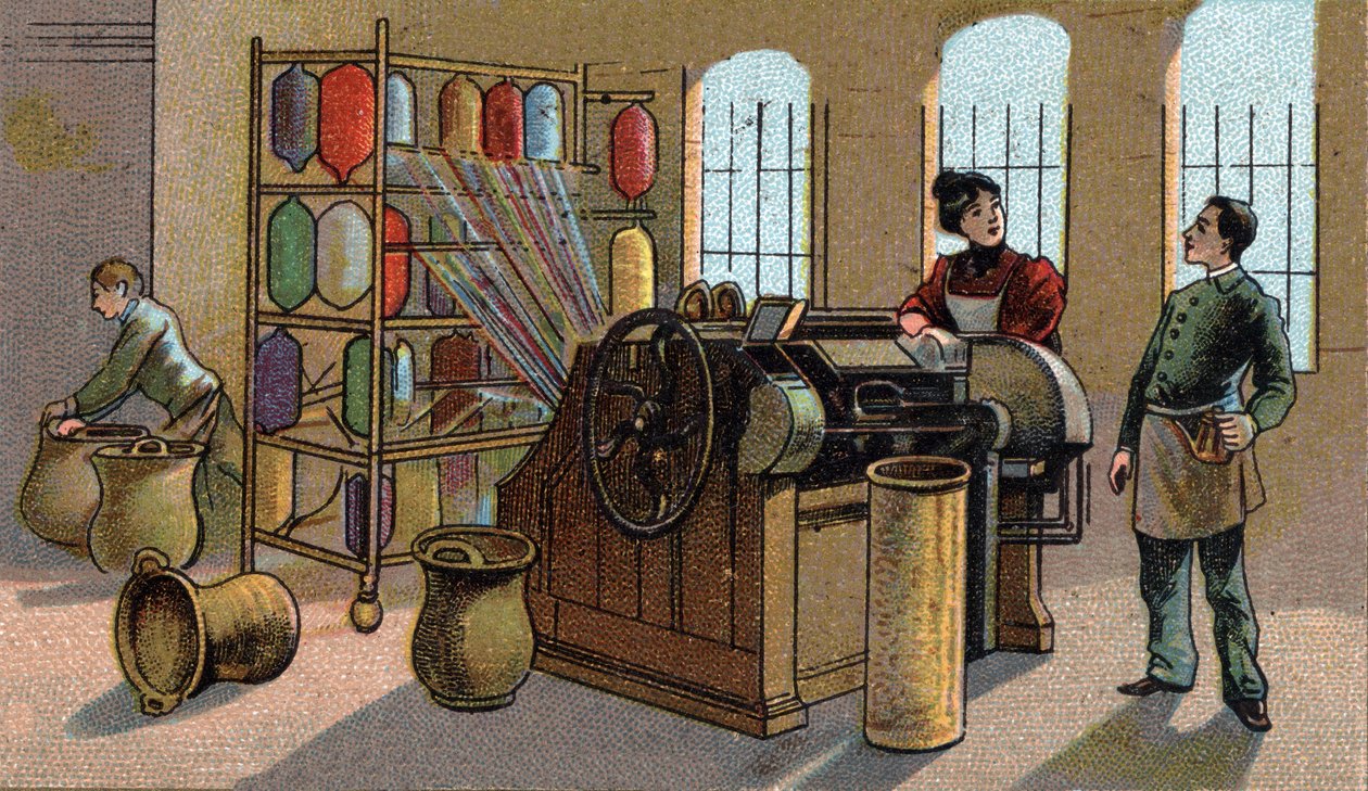 Wolindustrie, kammen door Unknown artist